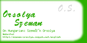 orsolya szeman business card